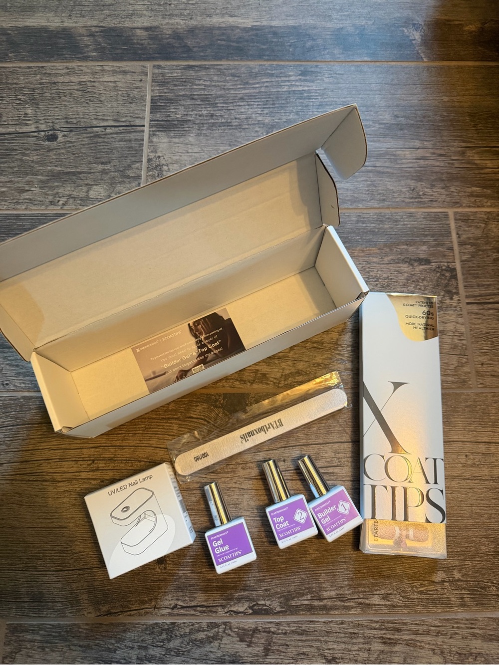 Gel Nail Kit with Purple Gel Polishes